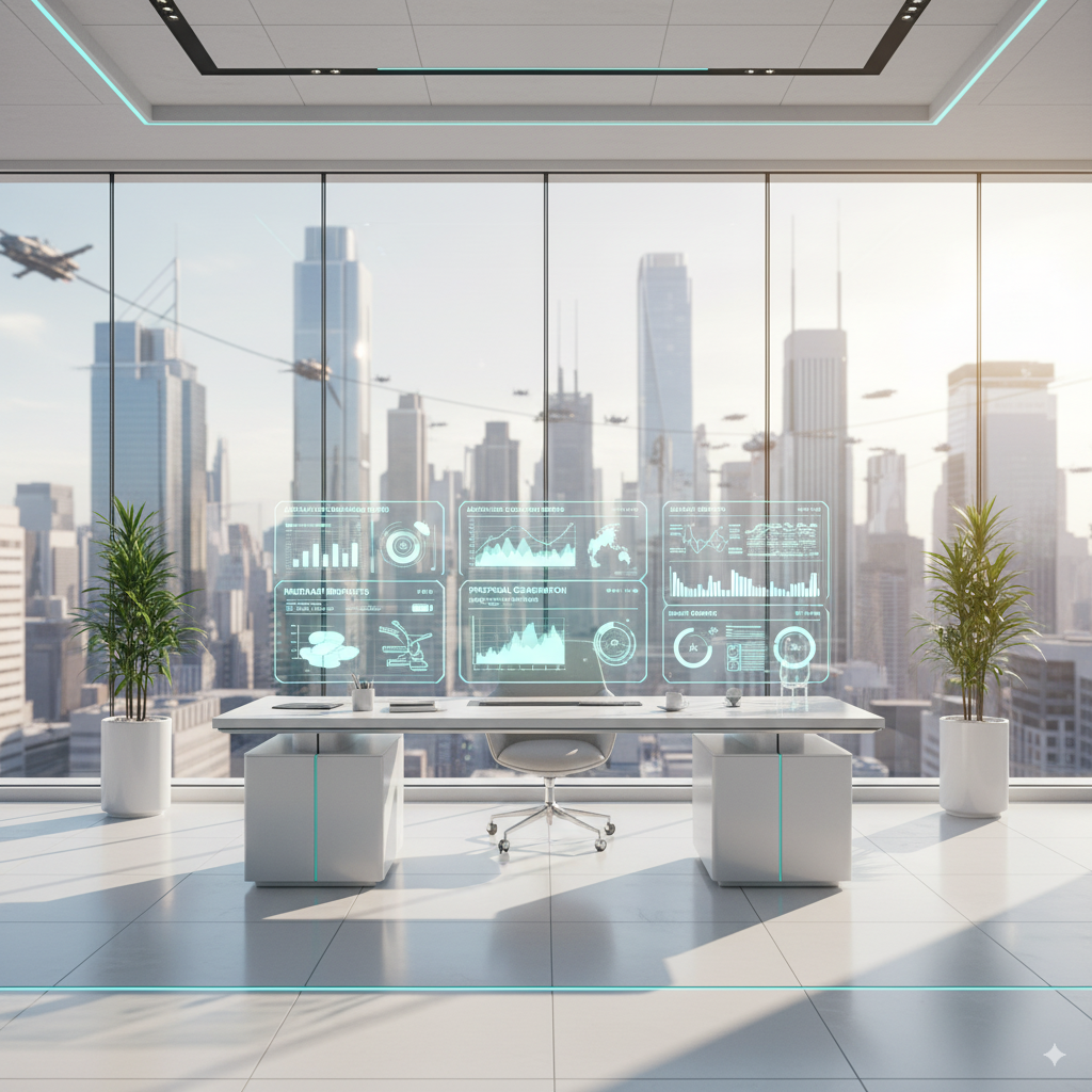 Creative team in modern bright office analyzing AI dashboards — representing Priviont’s AI systems for more campaigns with less overhead