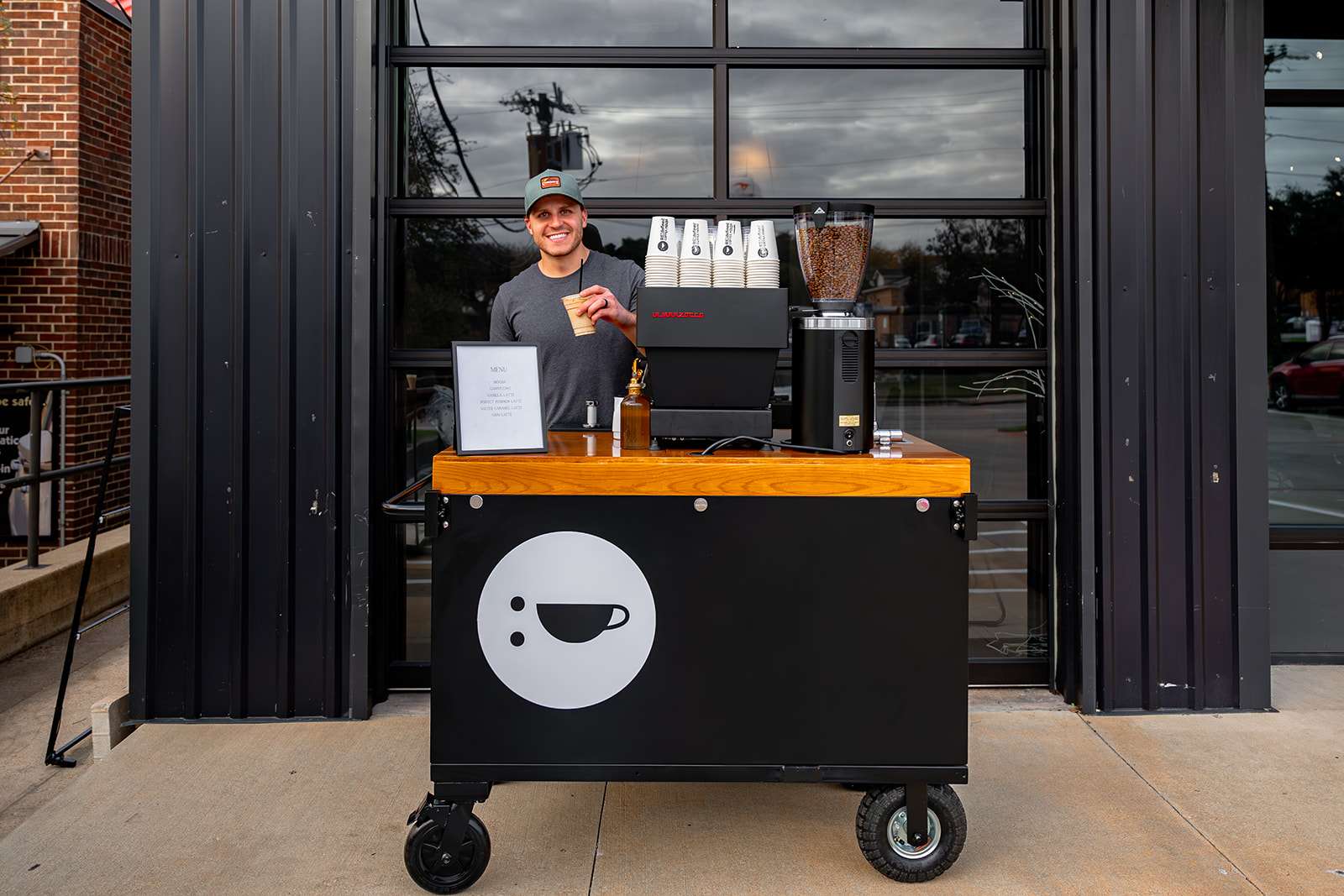Redefined Coffee Cart serving guests at an expo or festival in DFW