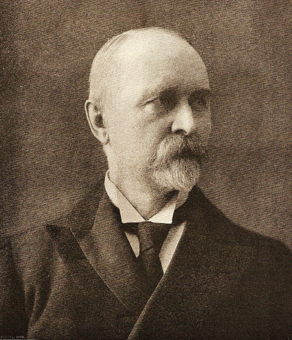 Porträtt av Wilhelm Tham, verkställande direktör för Husqvarna Vapenfabriks AB 1877–1911