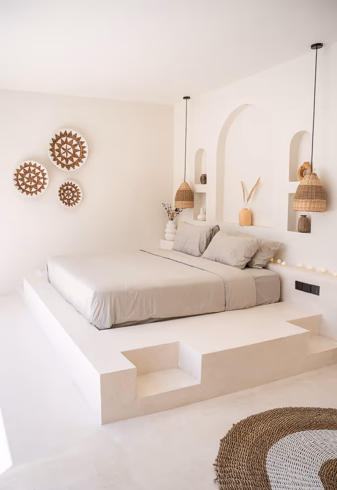 Kin size bed at Kasih villa