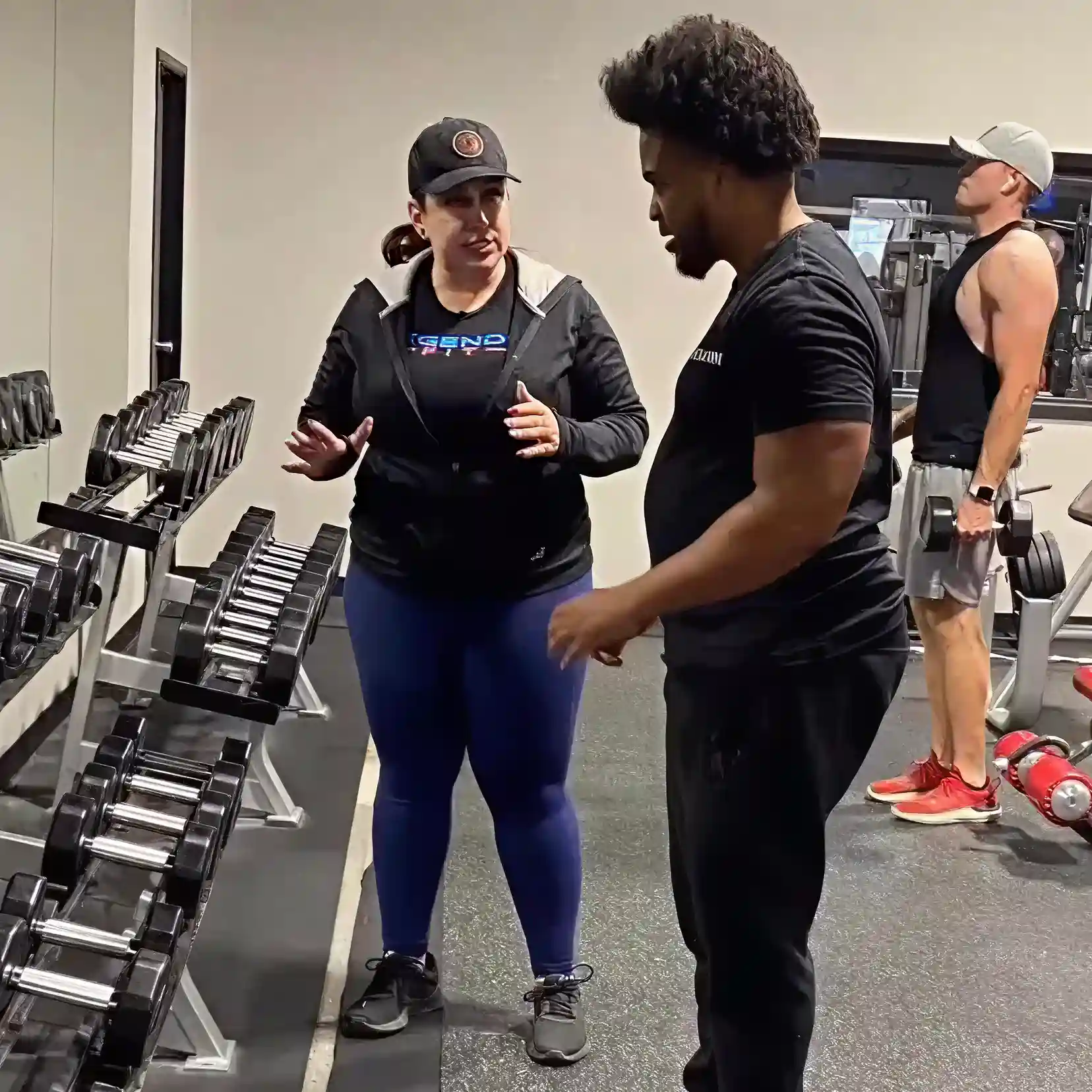 Trainer Teaching Customer