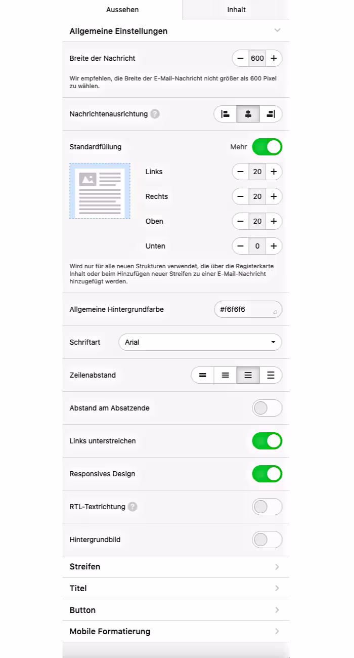 Stripo Test 2024  - Settings