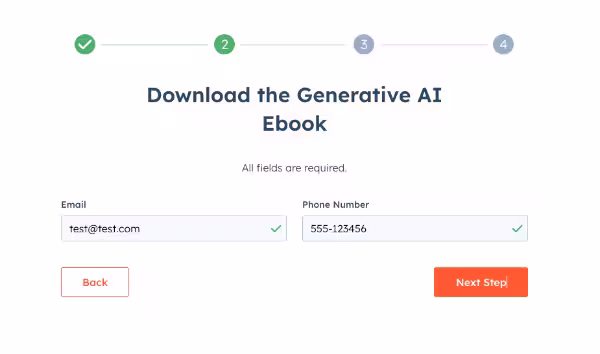 Beispiel: Formular-Download bei HubSpot Step 2