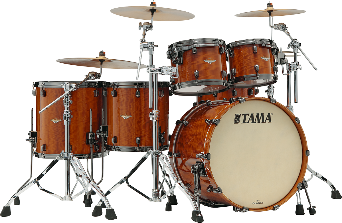  Starclassic Bubinga Shell Kit 5 pcs - Gloss African Cherry/Black Nickel HW 