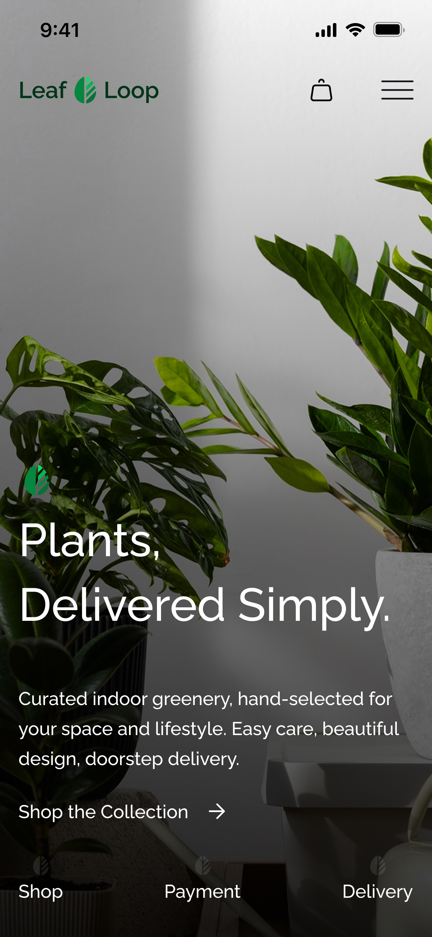 Leaf & Loop Website Mobile Screenshot