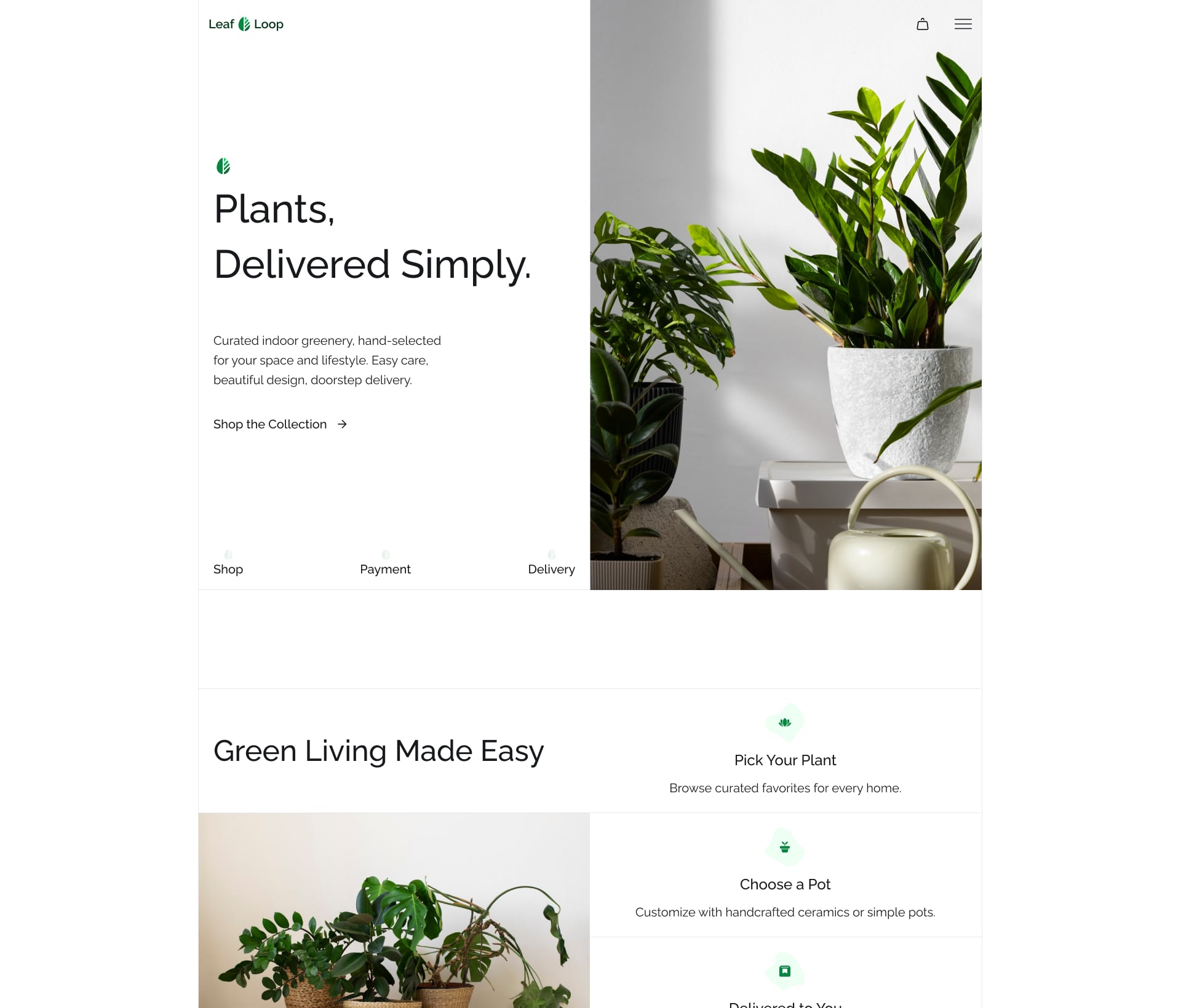 Leaf & Loop Website Screenshot