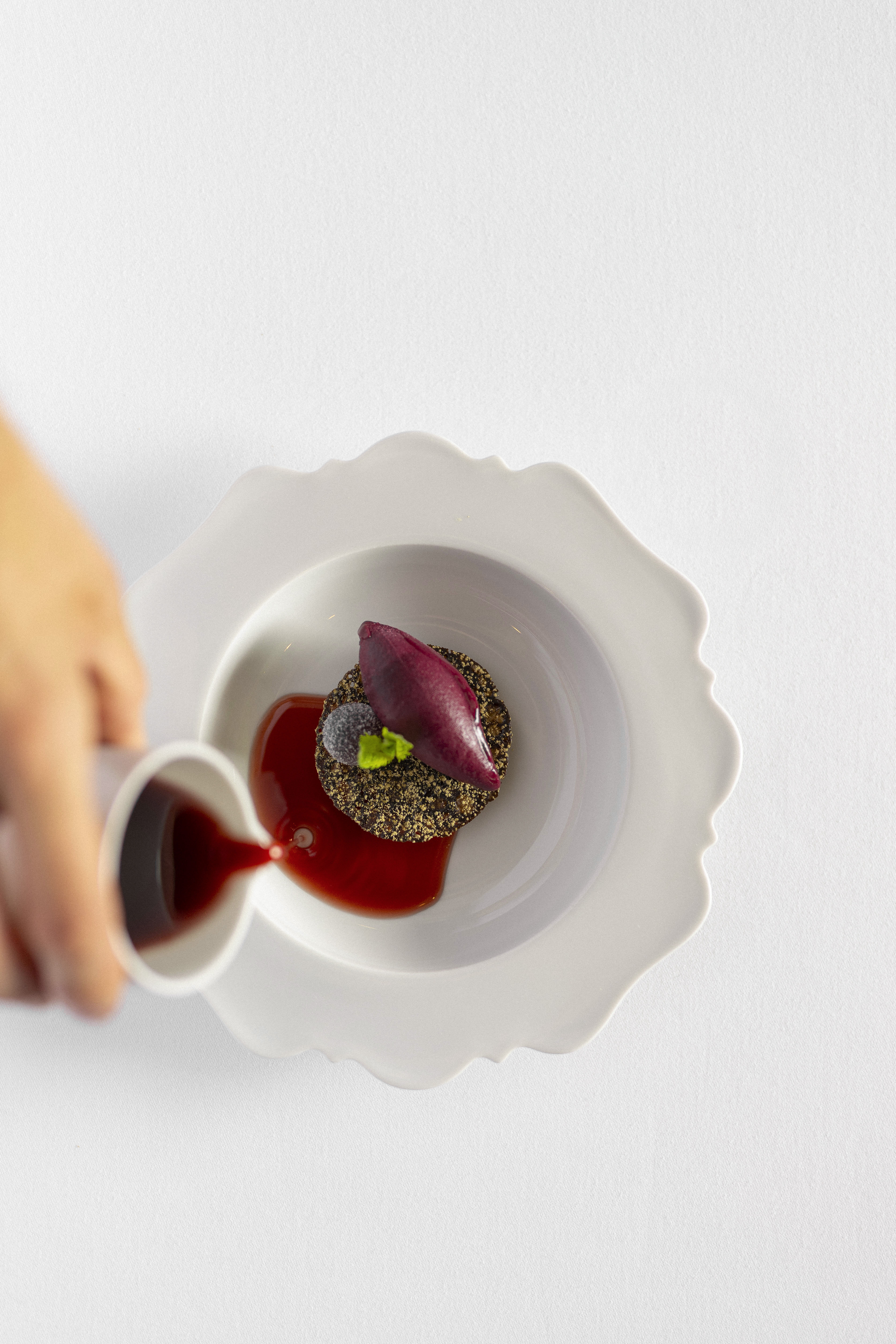 Ein Gericht aus dem Gourmetmenü im AURA