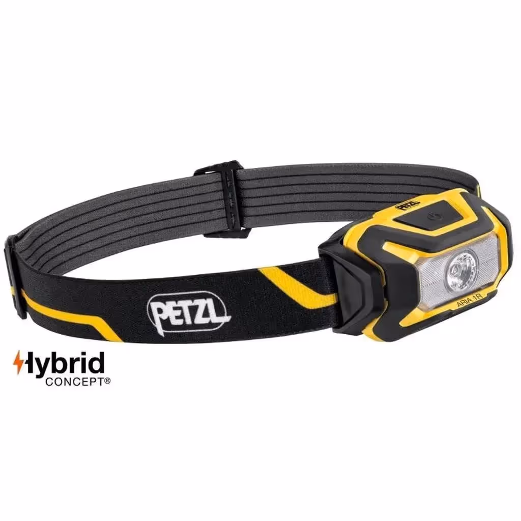 Frontal ARIA 1R Negra/Amarilla PETZL