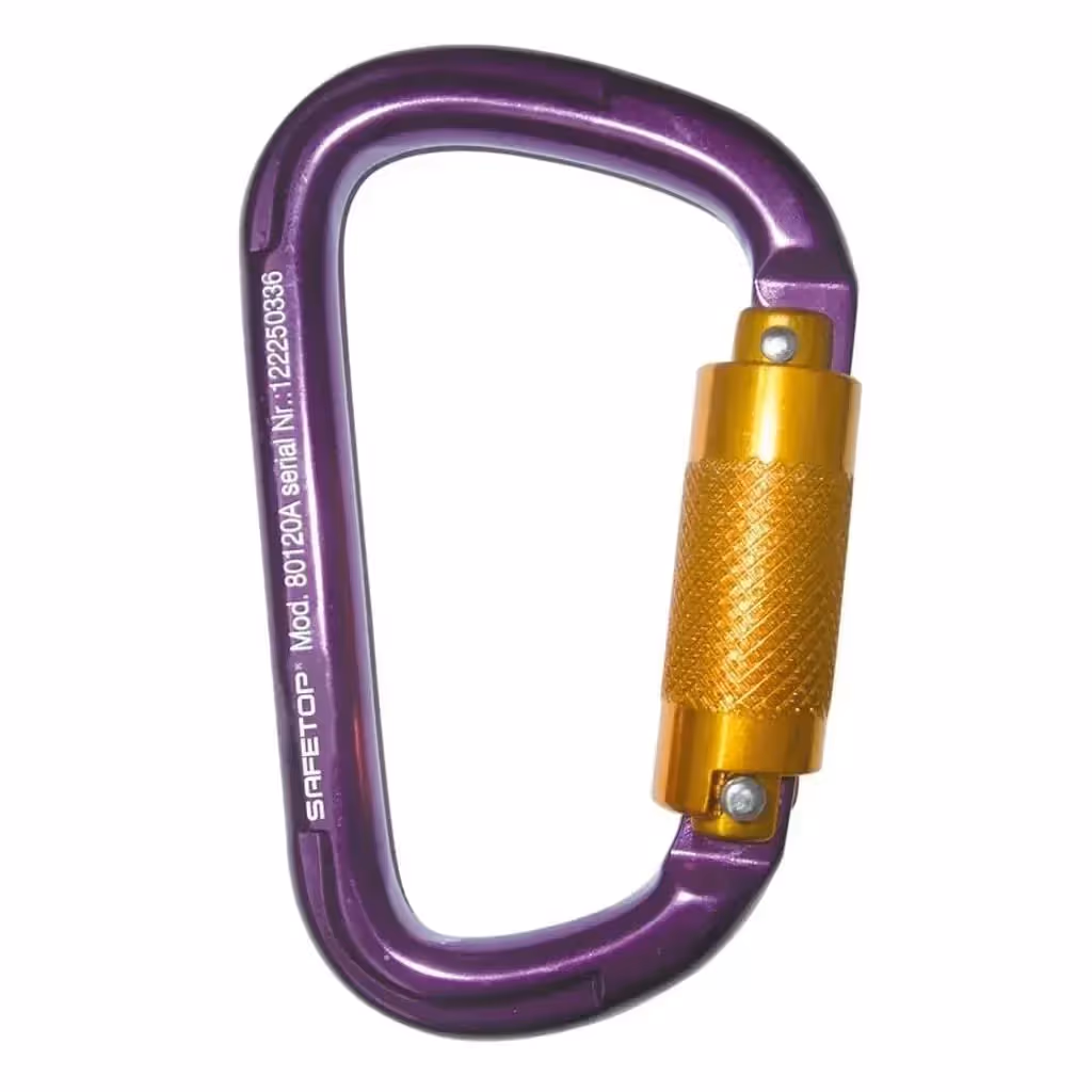 Mosquetón Asimétrico Automático de Aluminio