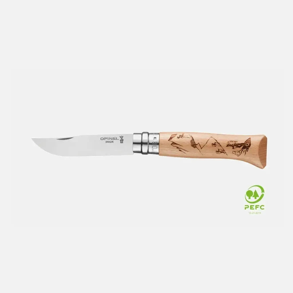 Navaja Inox 8 Grabado OPINEL