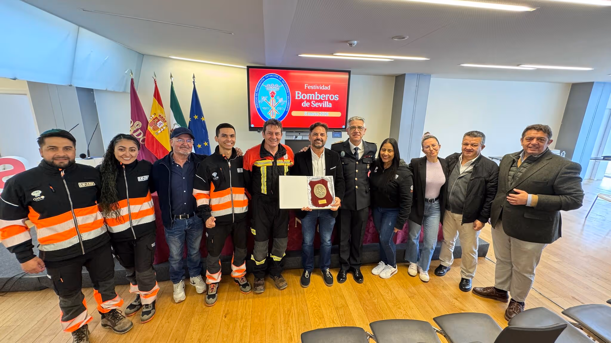 Reconocimiento a EASTAV GLOBAL por su Colaboración con el Servicio de Bomberos de Sevilla.