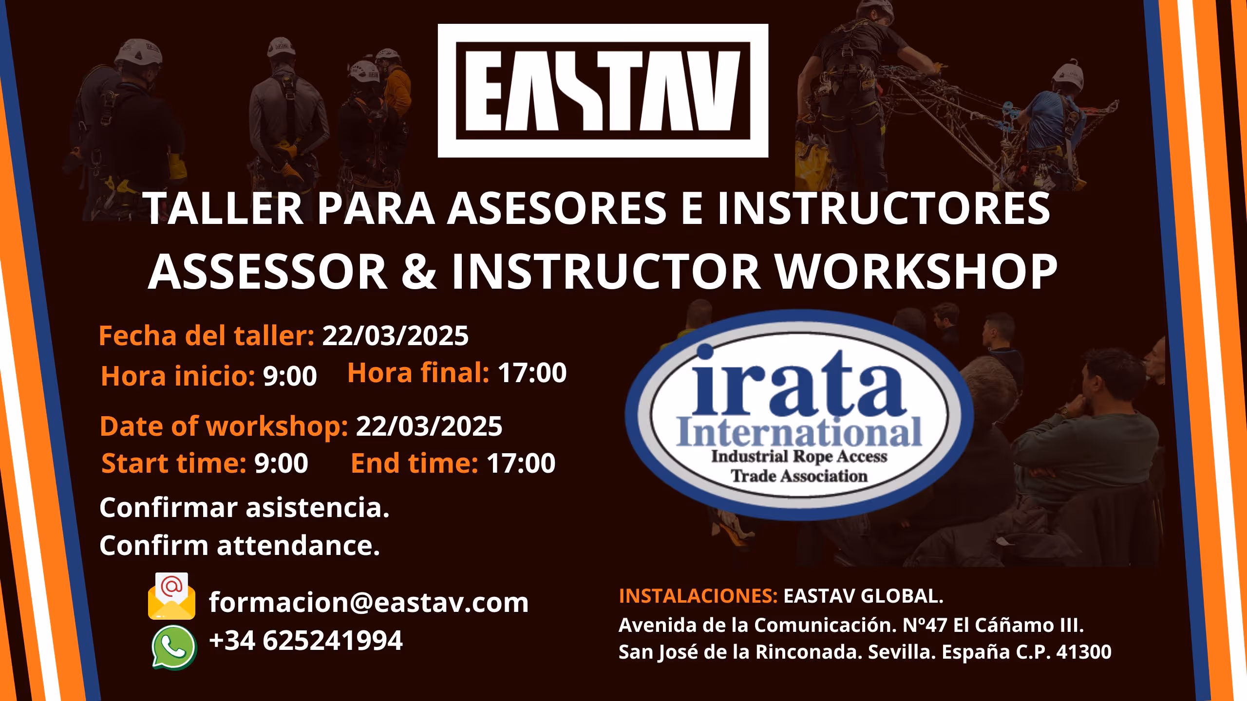 EASTAV GLOBAL HOSTS THE IRATA INTERNATIONAL INSTRUCTORS AND CONSULTANTS WORKSHOP