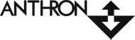 Logo de Anthron con símbolo de diamante en blanco y negro