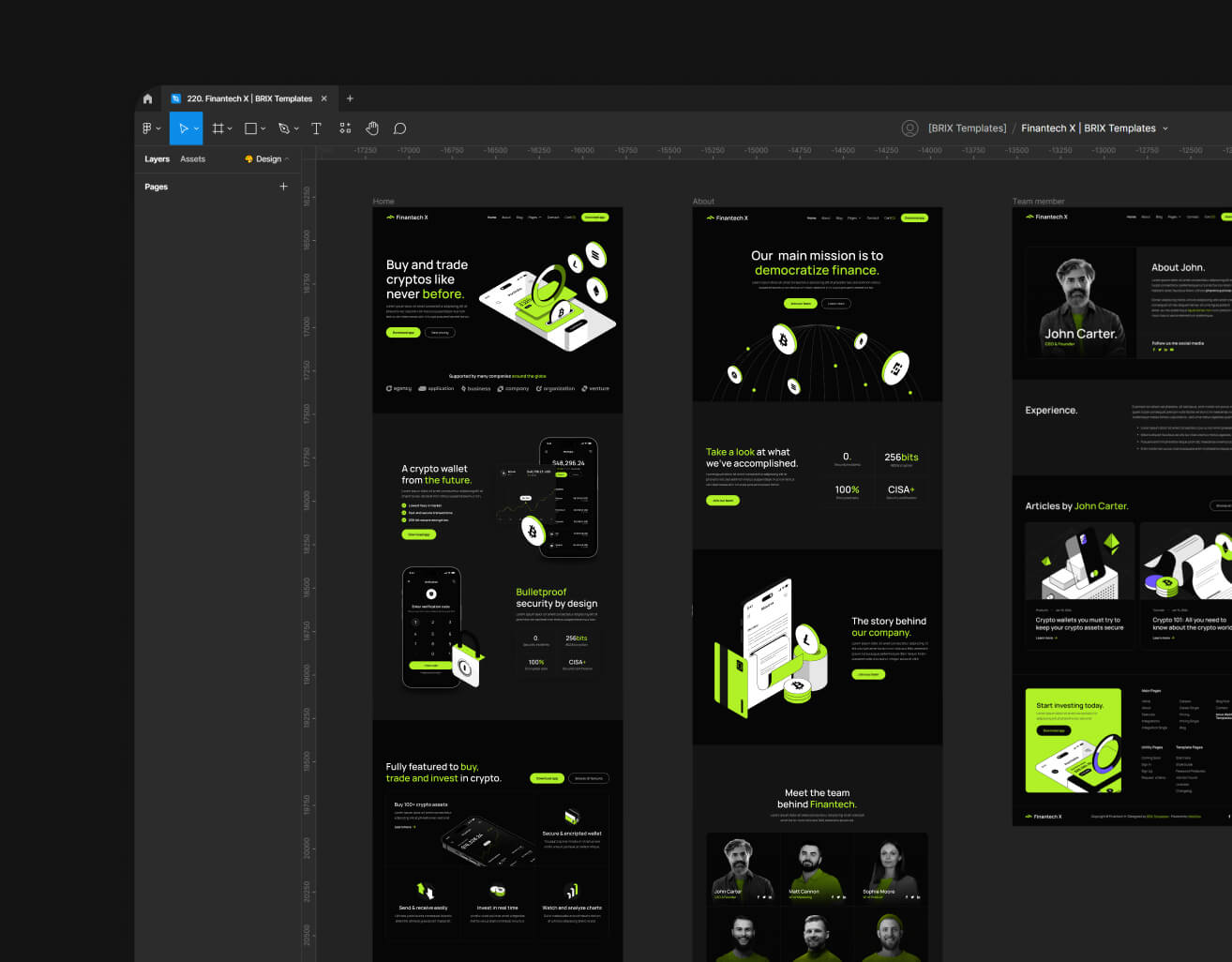 Figma File Included - Finantech X Webflow Template
