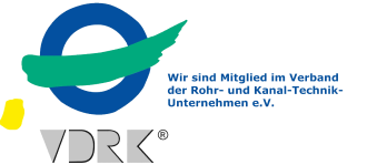 VDRK Logo Wir sind Mitglief im Verband der Rohr- und Kanal-Technik-Unternehmen e.V.