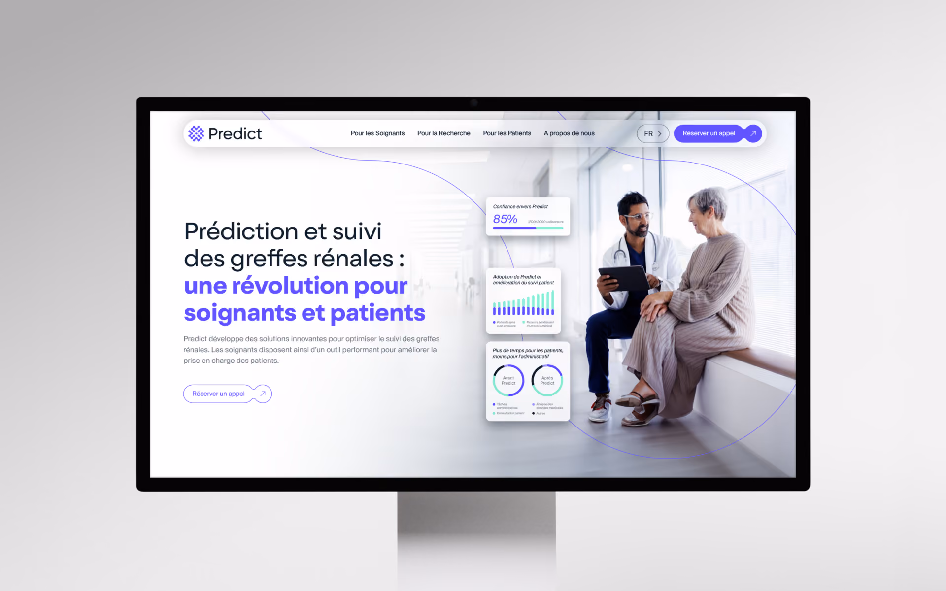 Page accueil Predict + Ecran pc