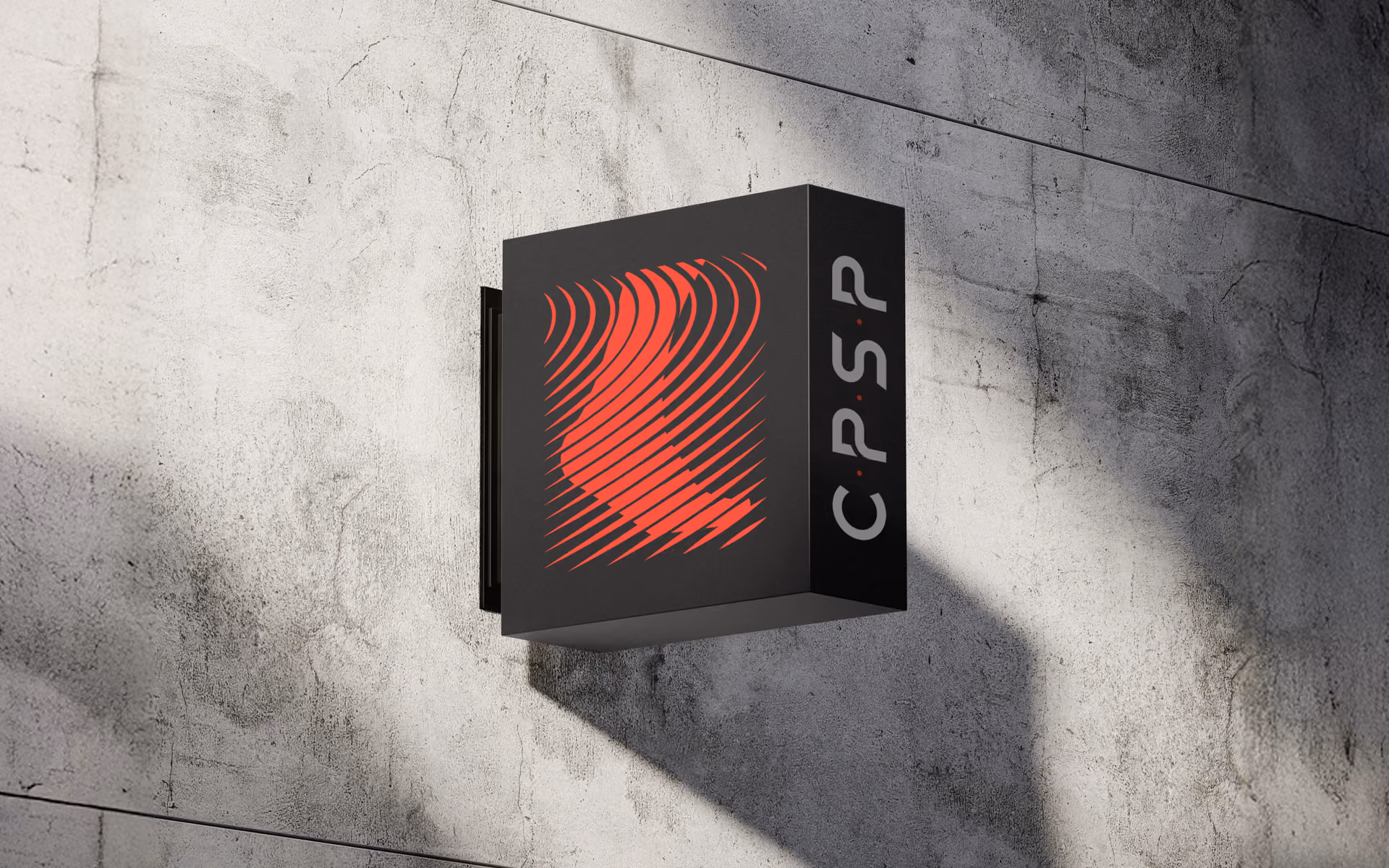 Panneau signalétique aux couleurs du Centre de Podologie du Sport et Posture