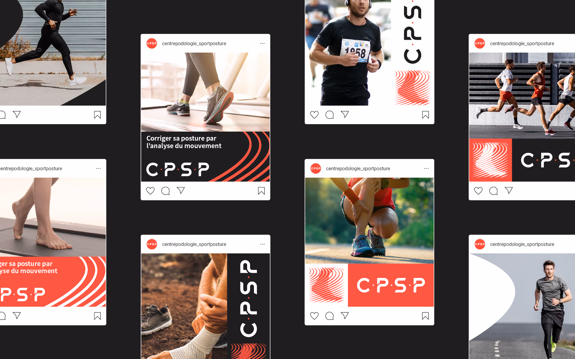 Images instagram du Centre de Podologie du Sport et Posture