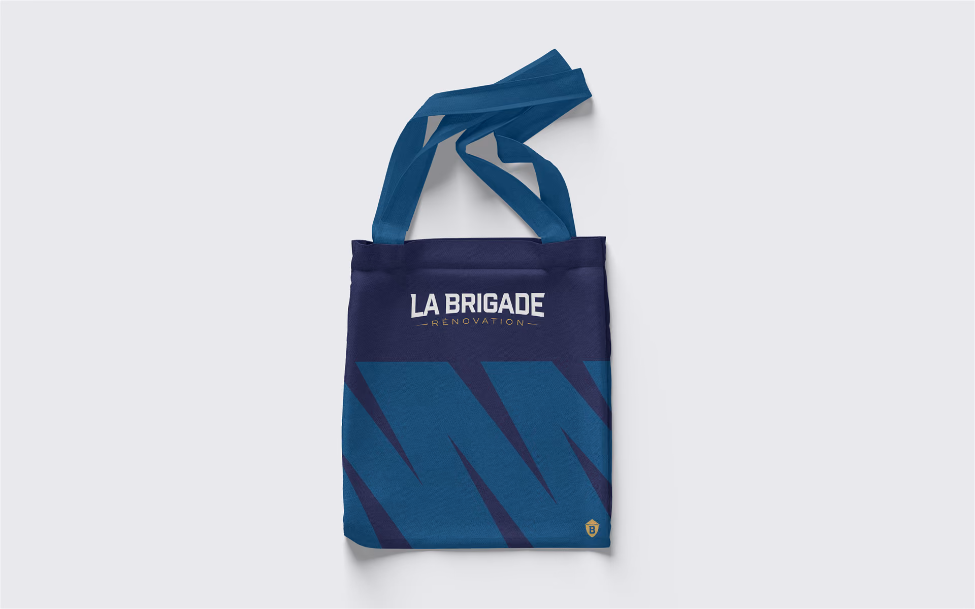 Totebag de La Brigade Renovation, spécialiste de la rénovation résidentielle à La Rochelle.