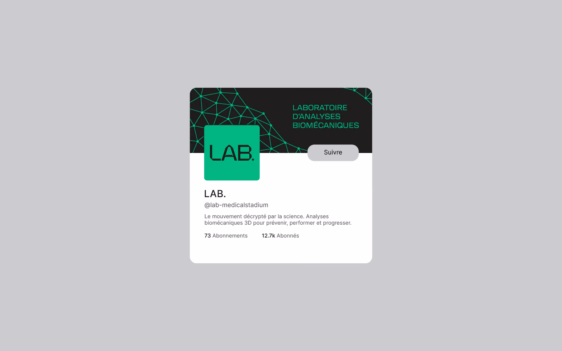 Twitter du Laboratoire d'Analyses Biomécaniques