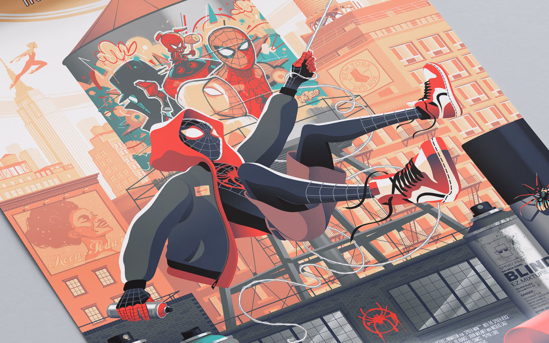 Poster serigraphié Spider-Man