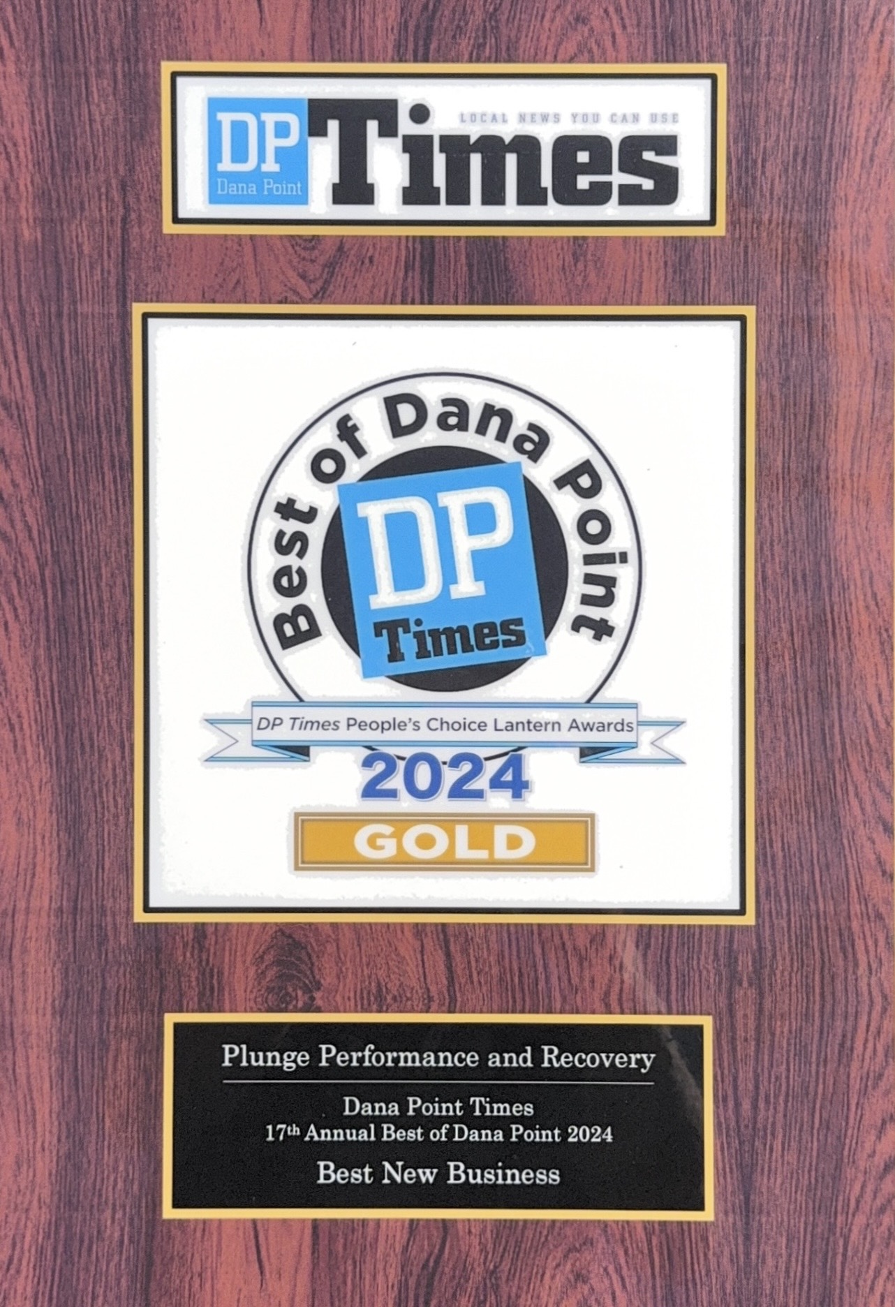 Plunge Performance and Recovery – Winner of Best New Business, Dana Point 2024
