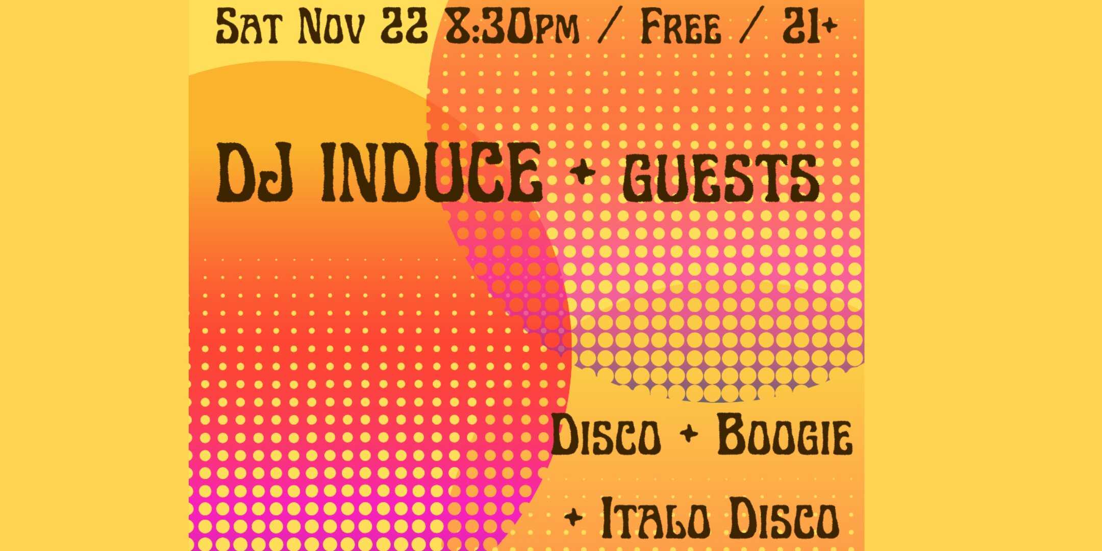 DJ Induce Spinning Disco + Boogie + Italo Disco
