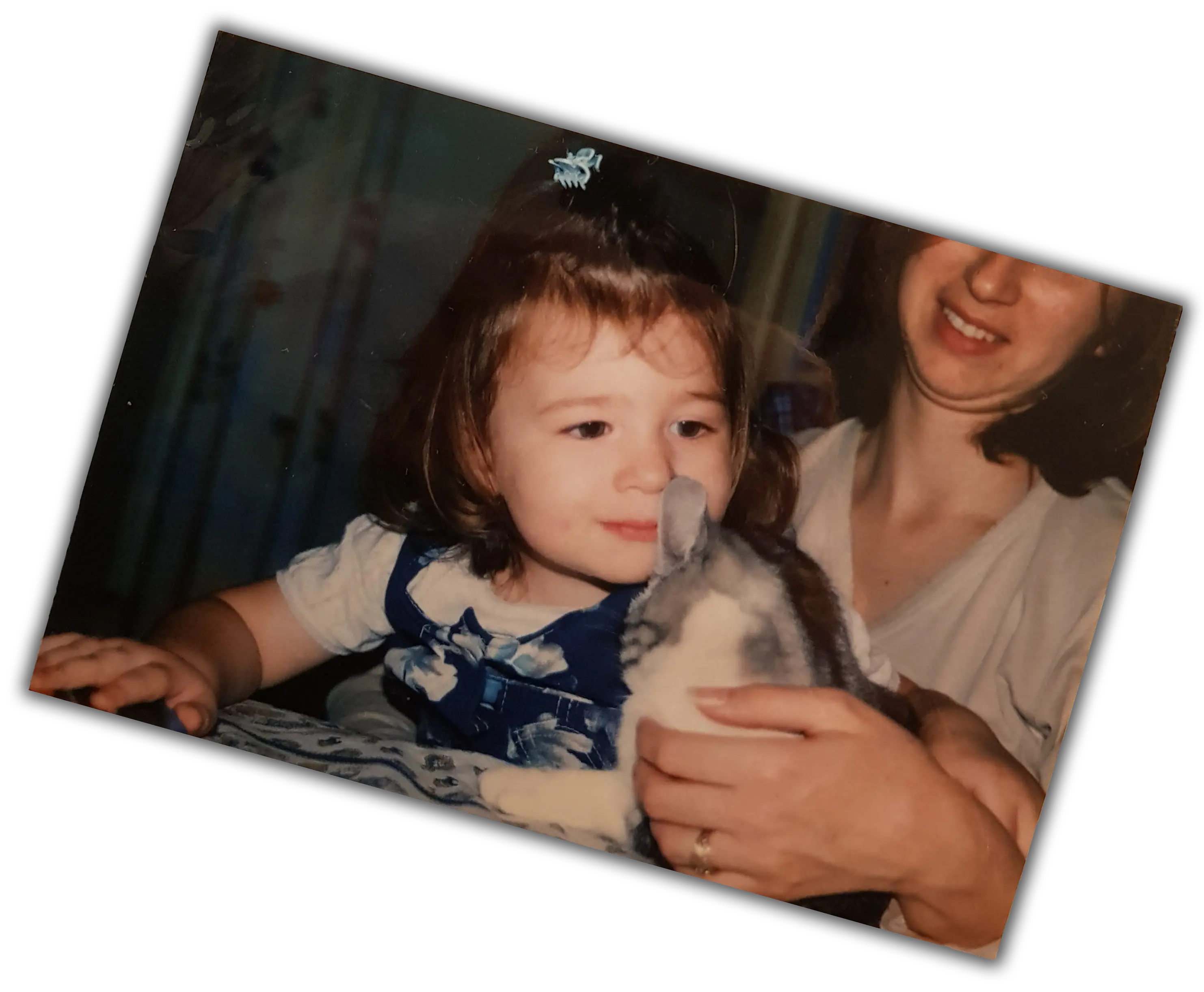 Photographie de l'artiste dans son enfance.