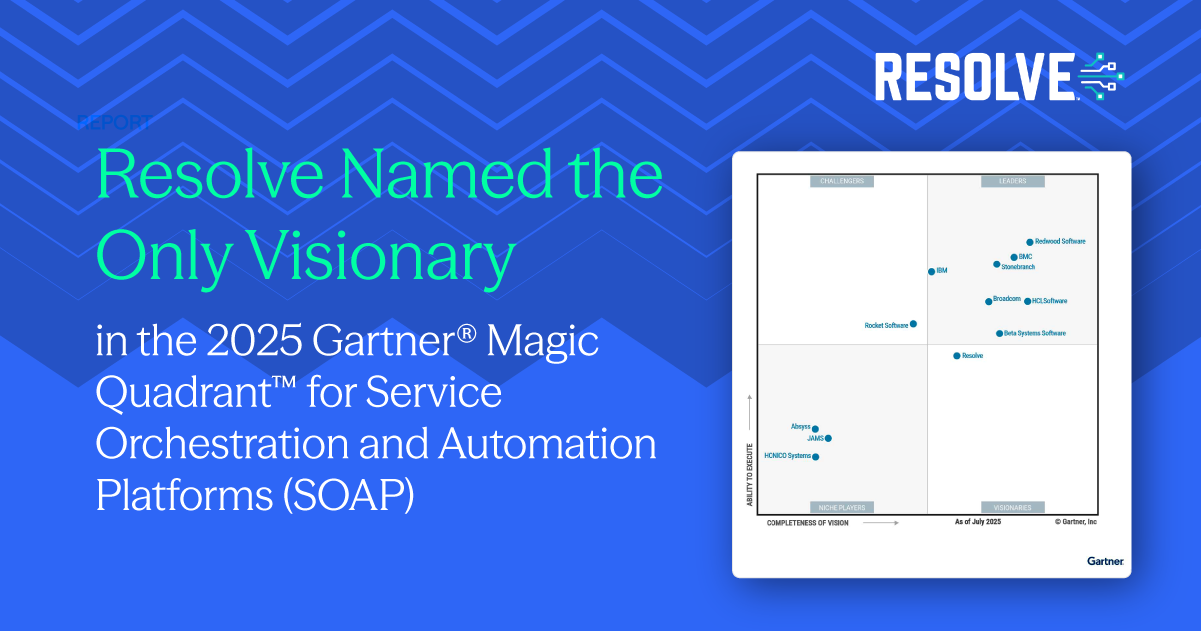 2025 Gartner® Magic Quadrant™ for Service Orchestration and Automation Platforms (SOAP) 