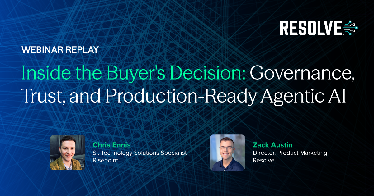 Inside the Buyer's Decision: Governance, Trust, and Production-Ready Agentic AI 