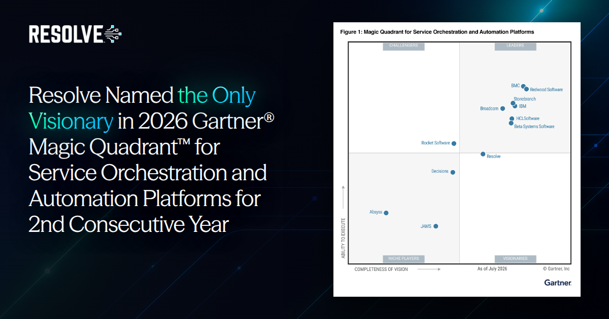 2026 Gartner® Magic Quadrant™ for Service Orchestration and Automation Platforms (SOAP)