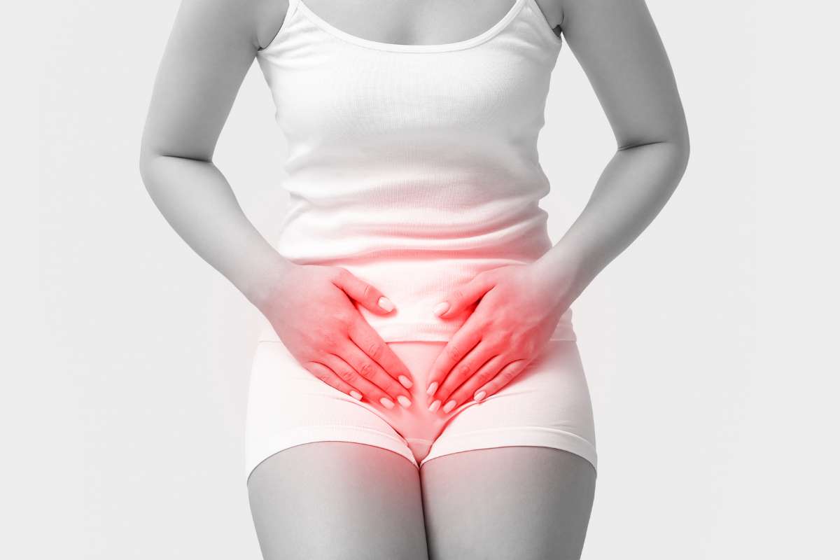 woman in pain graph