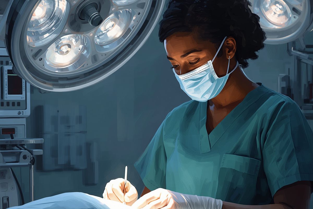 gynecology surgeon operating