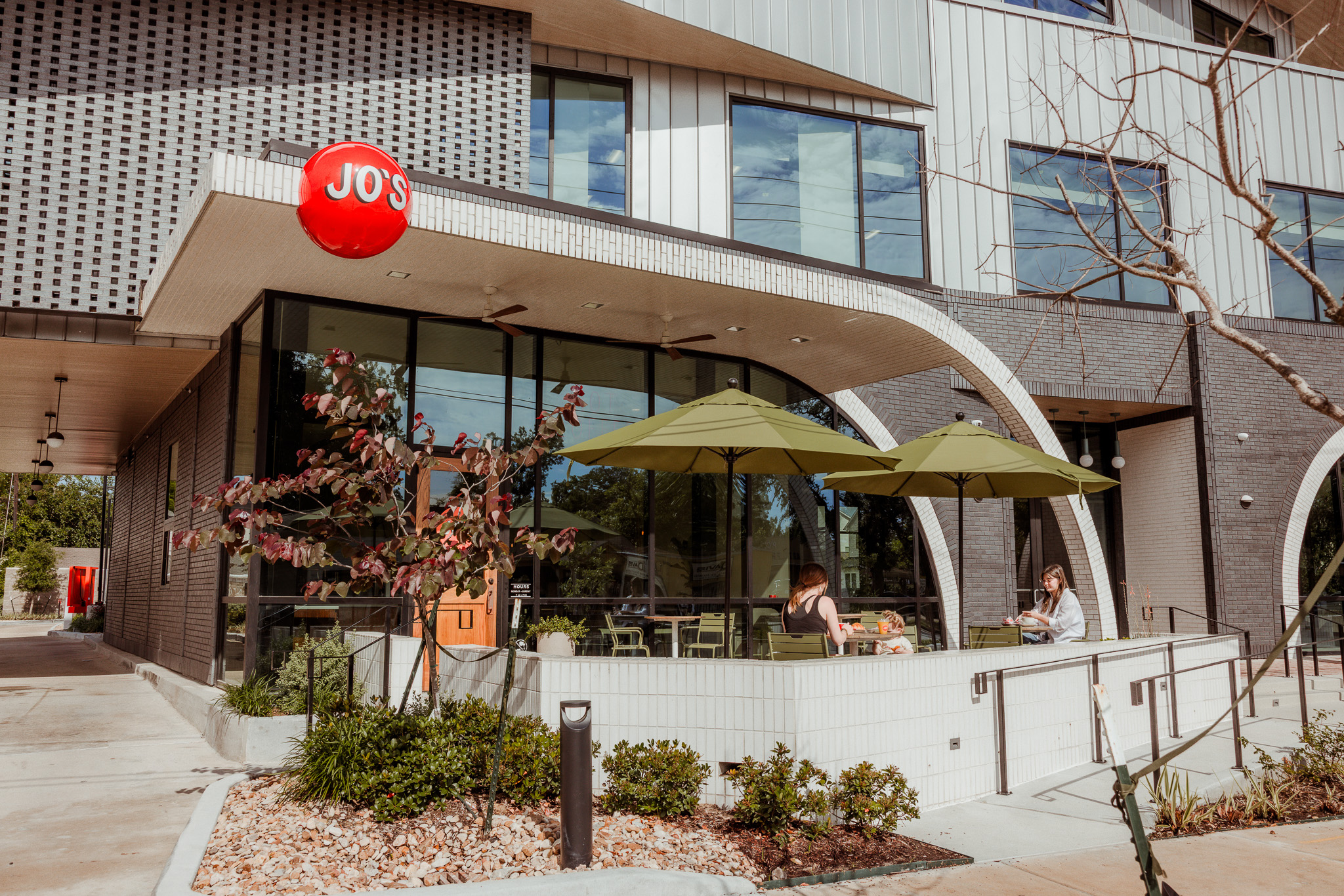 Jo's coffee drive-thru in the Houston heights.