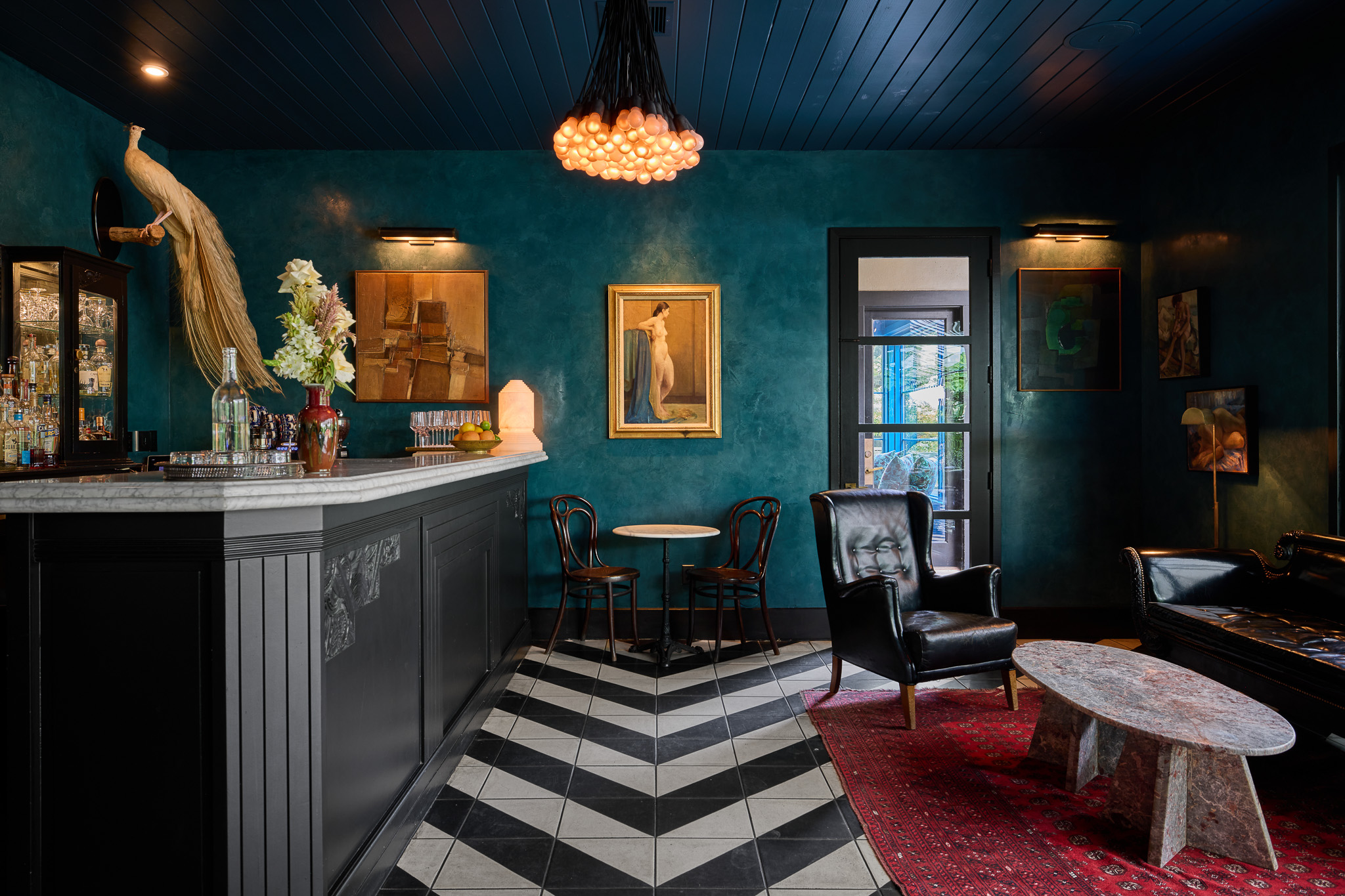 This image shows a lounge found at the hotel Havana.