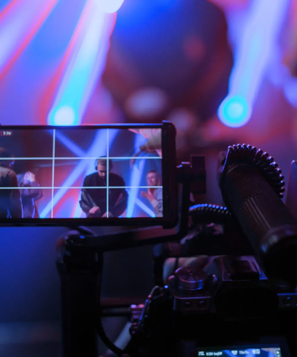 Camera filming production