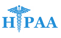 HIPAA logo representing health information privacy and security