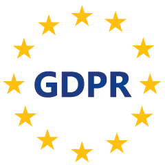GDPR logo symbolizing data privacy and protection regulations in the EU