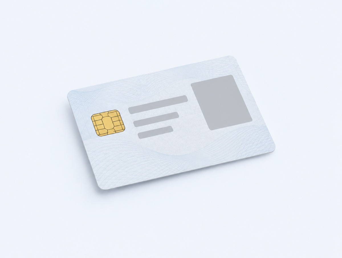 Government ID smart card with chip