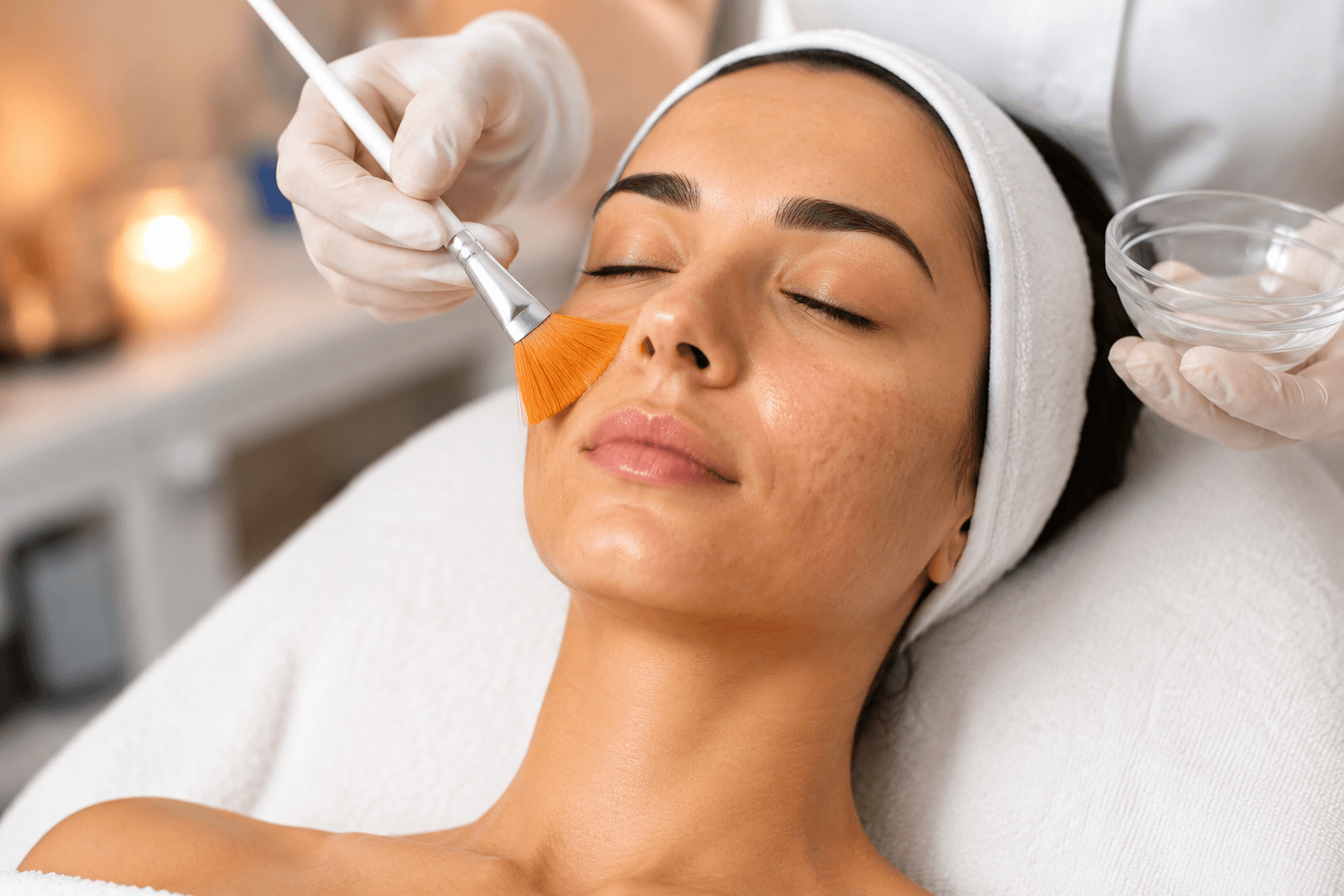 Chemical Peel treatment for uneven skin tone and discoloration in Costa Mesa, California