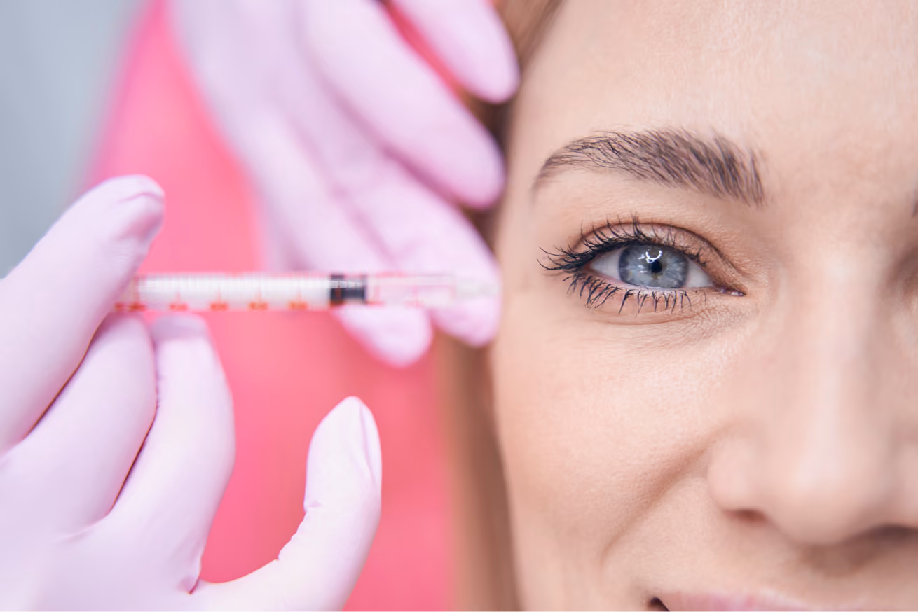 Jeuveau neurotoxin treatment for crow's feet and fine lines at Aláry Health Spa