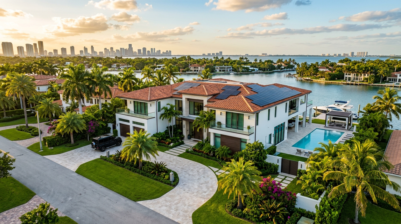 Solar panels on QuiqNest certified home