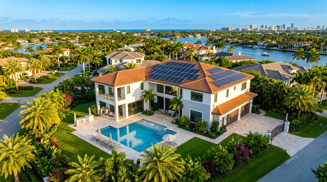 Solar panels on QuiqNest certified home