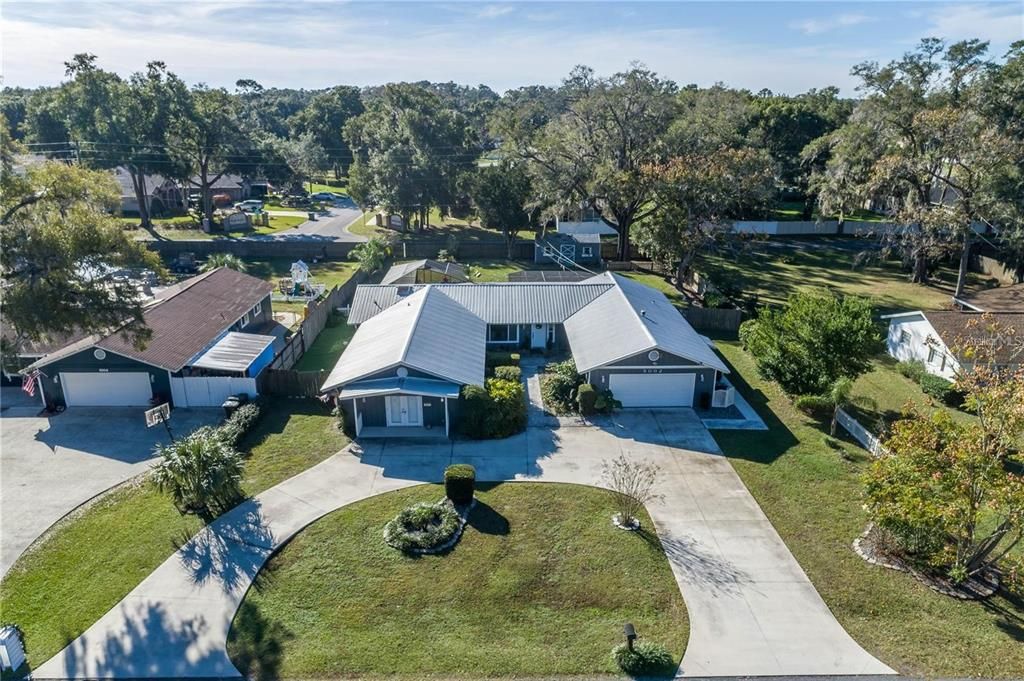 Aerial view of property