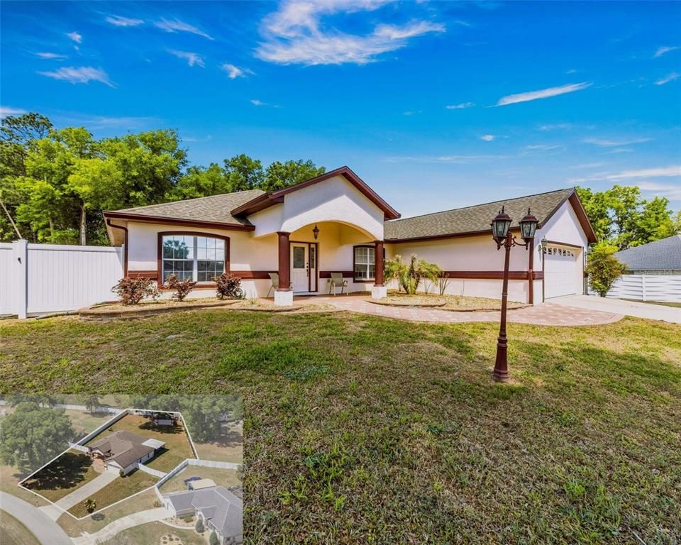 Aerial view of property