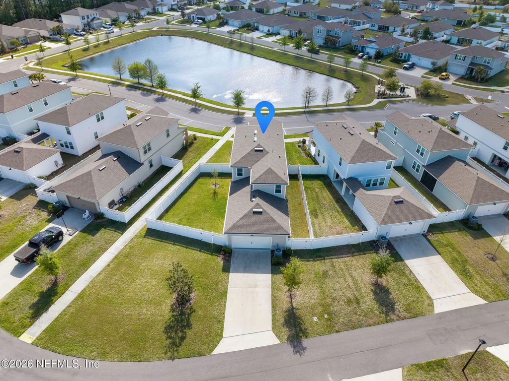 Aerial view of property