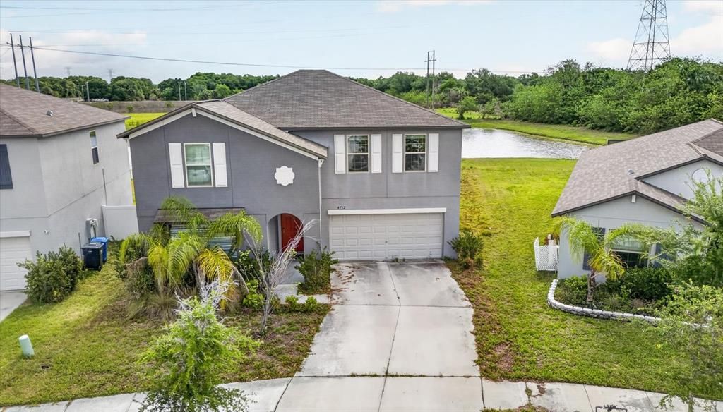 Aerial view of property