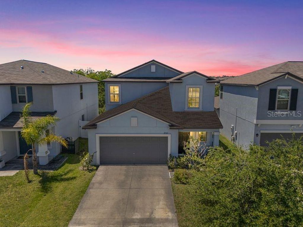 Aerial view of property