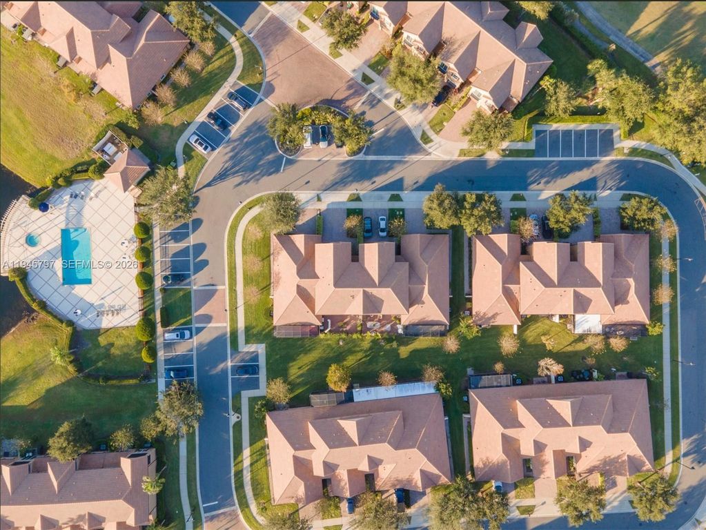 Aerial view of property