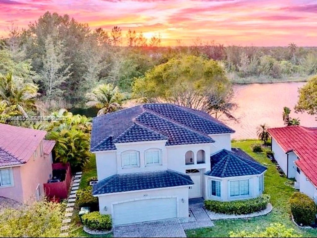 Aerial view of property